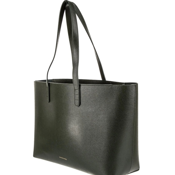 🔥 MANSUR GAVRIEL MOSS GREEN LEATHER. IPPER TOTE🔥 - Picture 2 of 4